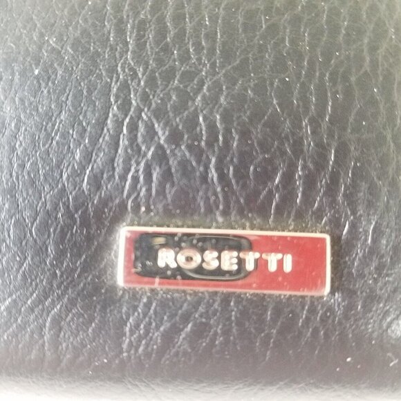 Rosetti Zip‎ Around Black Wallet Check Book Cash/Coins Credit Cards Receipts - Picture 4 of 9